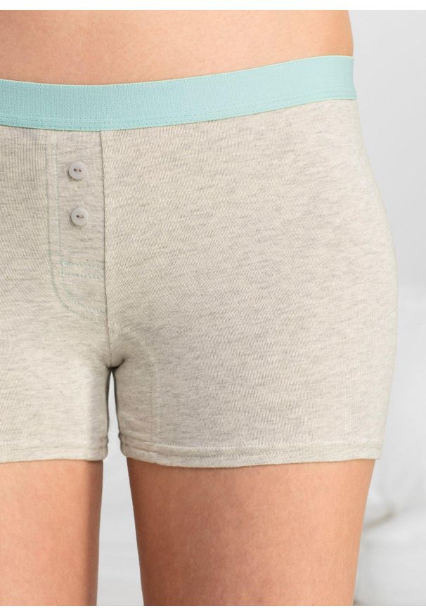 bonprix - Bokserki damskie (4 pary). Kolor: biały