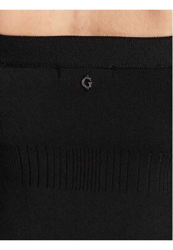 Guess Sukienka dzianinowa Mirage Anise W2YK0C Z2XY0 Czarny Slim Fit. Kolor: czarny. Materiał: wiskoza