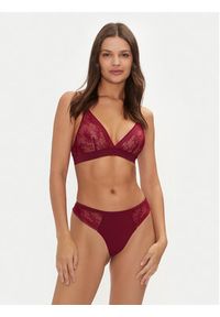 TOMMY HILFIGER - Tommy Hilfiger Stringi UW0UW05521 Czerwony. Kolor: czerwony. Materiał: syntetyk