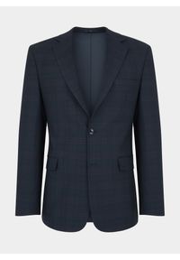 Pako Lorente - Granatowa marynarka garniturowa P22WF-3G-041-G-S. Kolor: niebieski. Materiał: tkanina. Wzór: kratka #7