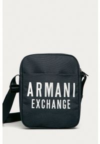 Armani Exchange - Saszetka. Kolor: niebieski