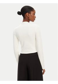 Hugo - HUGO Bluzka Dafilomena_3 50518378 Écru Slim Fit. Materiał: bawełna
