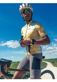Spodenki rowerowe gravel NORTHWAVE Fast Rock bibshort UPF50 beżowy. Kolor: beżowy. Materiał: materiał. Długość: długie
