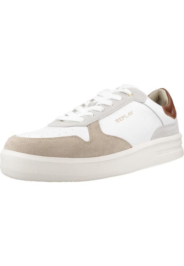 Replay - Buty REPLAY RZ4O0019L Biały. Kolor: biały. Materiał: syntetyk. Sport: turystyka piesza