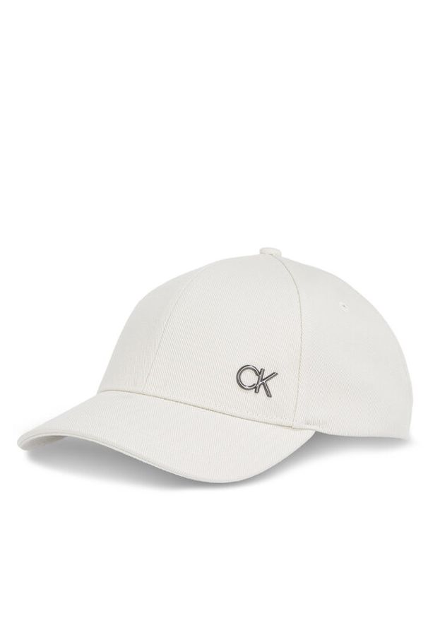 Calvin Klein Czapka z daszkiem Bombed Metal K50K512349 Écru. Materiał: materiał, bawełna