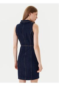 Guess Sukienka jeansowa W5YK24 D5PW1 Granatowy Regular Fit. Kolor: niebieski. Materiał: bawełna