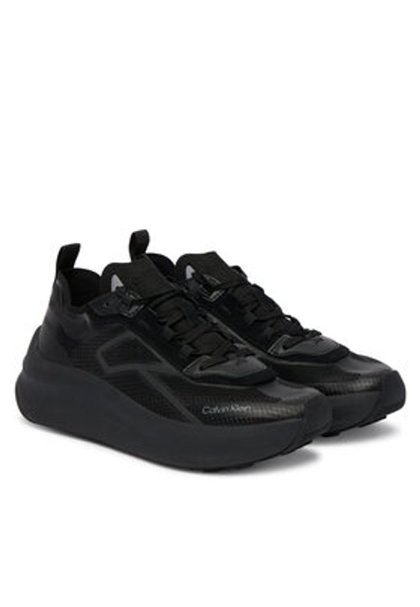 Calvin Klein Sneakersy Chunky Run Ckstripe Lup Tran Rip HW0HW03005 Czarny. Kolor: czarny. Materiał: materiał. Sport: bieganie