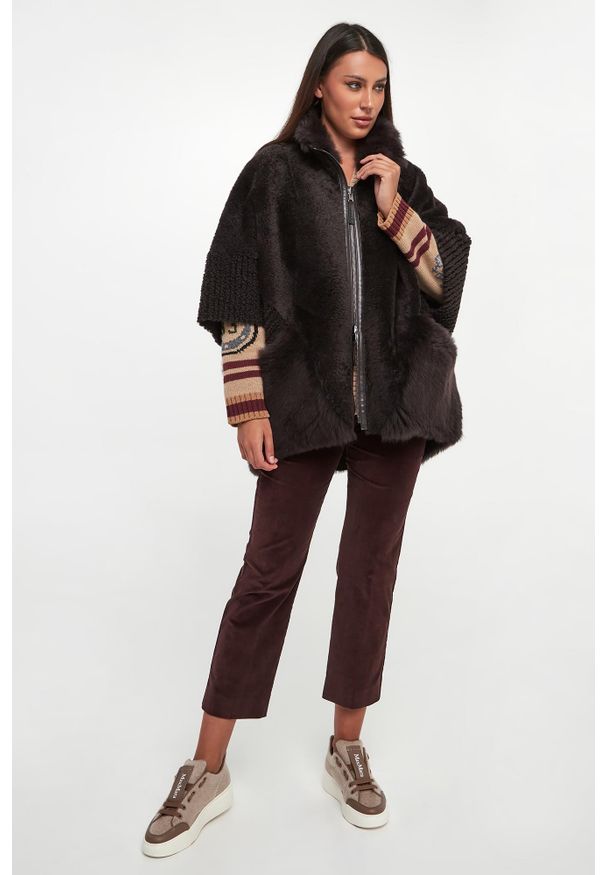 Kamizelka damska dwustronna futrzana DIEGO M. Materiał: futro