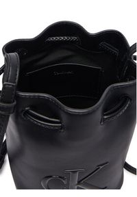 Calvin Klein Torebka Bold Ck Mini Bucket Crossbody LV04F3870G Czarny. Kolor: czarny. Materiał: skórzane #2