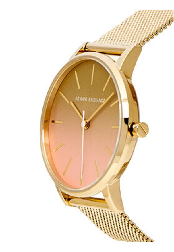 Armani Exchange Zegarek Lola AX5619 Złoty. Kolor: złoty