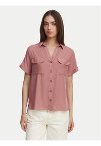 Vero Moda Koszula Bumpy 10310139 Różowy Regular Fit. Kolor: różowy. Materiał: wiskoza #1