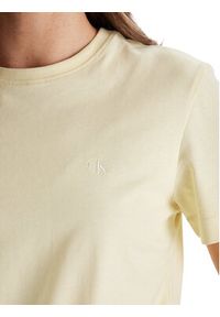 Calvin Klein Jeans T-Shirt Monogram LV047B224G Żółty Regular Fit. Kolor: żółty. Materiał: bawełna #5