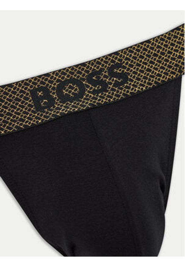 BOSS - Boss Komplet 2 par slipów Jock Strap 50524439 Czarny. Kolor: czarny. Materiał: bawełna