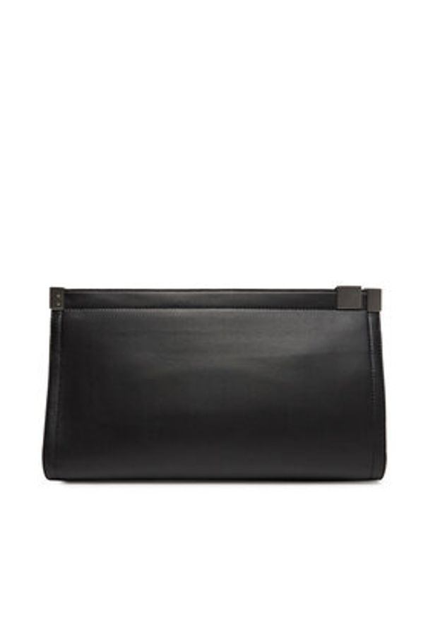 Calvin Klein Torebka Ck Narrate Oversized Clutch K60K612989 Czarny. Kolor: czarny. Materiał: skórzane