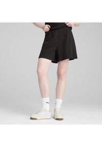 Puma - Damskie szorty HER 5" z wysokim stanem PUMA Black. Stan: podwyższony. Kolor: czarny. Długość: krótkie