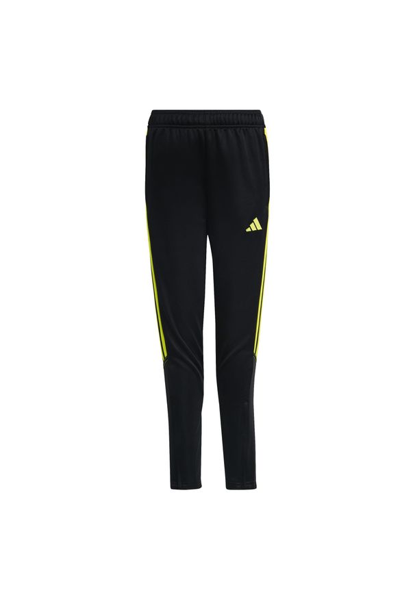 Spodnie do piłki nożnej dla dzieci Adidas Tiro 23 Club. Kolor: wielokolorowy, czarny, żółty