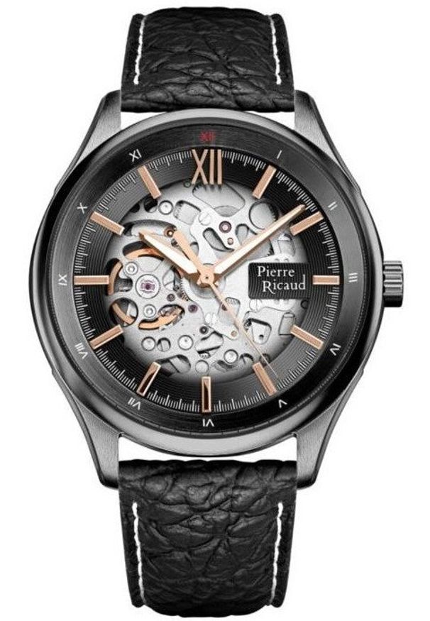 Zegarek męski Pierre Ricaud P60059.S2R6A czarny. Kolor: czarny