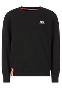 Alpha Industries Bluza Basic 188307 Czarny Regular Fit. Kolor: czarny. Materiał: bawełna #3