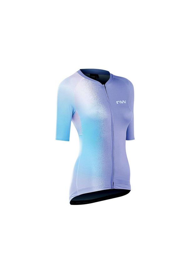 Koszulka rowerowa damska NORTHWAVE BLADE Wmn Jersey pastelowa. Kolor: niebieski. Materiał: jersey