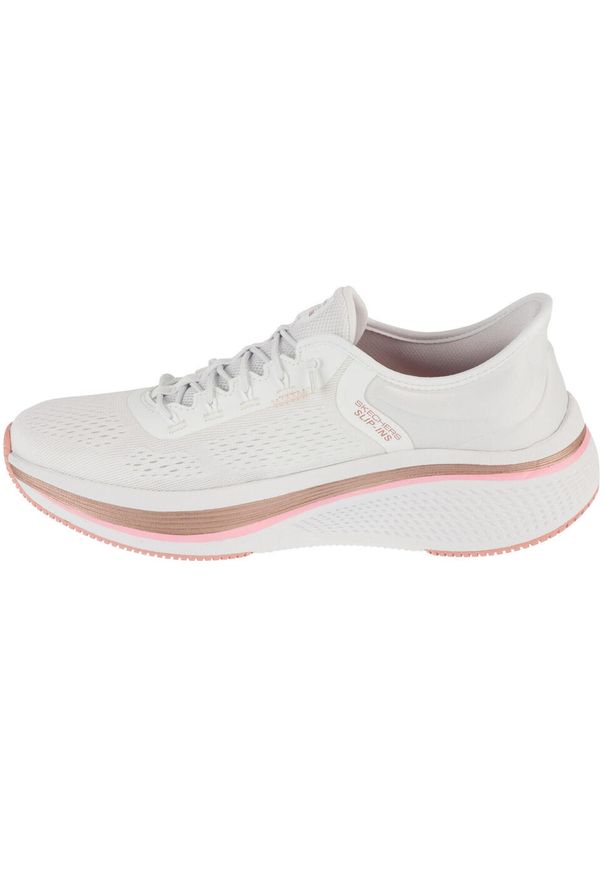 skechers - Buty do biegania damskie, Slip-Ins: Go Run Elevate 2.0 - Banyan. Kolor: biały. Sport: bieganie