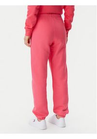 Tommy Jeans Spodnie dresowe Badge DW0DW20679 Różowy Regular Fit. Kolor: różowy. Materiał: bawełna #2