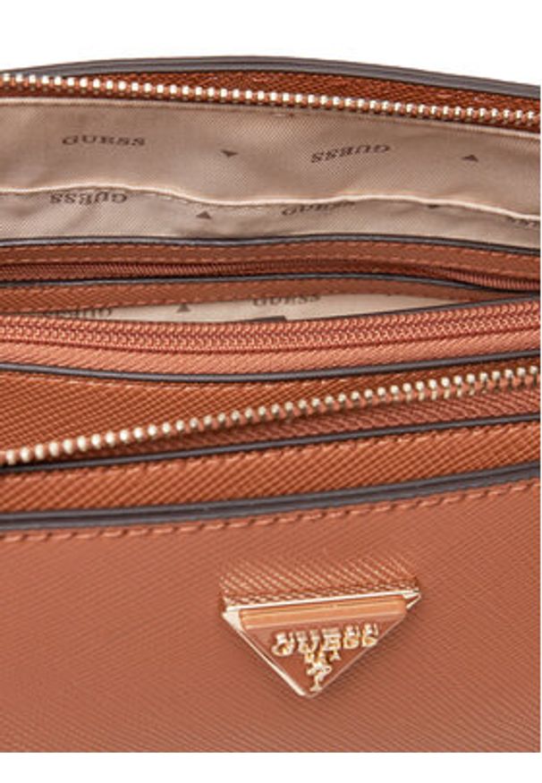 Guess Torebka Noelle II HWZG96 72070 Brązowy. Kolor: brązowy. Materiał: skórzane