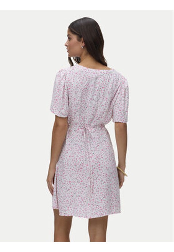 Vero Moda Sukienka letnia Alba 10292845 Różowy jasny Regular Fit. Kolor: różowy. Materiał: wiskoza. Sezon: lato