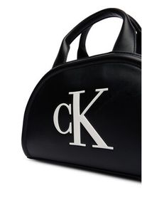 Calvin Klein Torebka Bold Ck Dome Crossbody LV04F3895G Czarny. Kolor: czarny. Materiał: skórzane #2