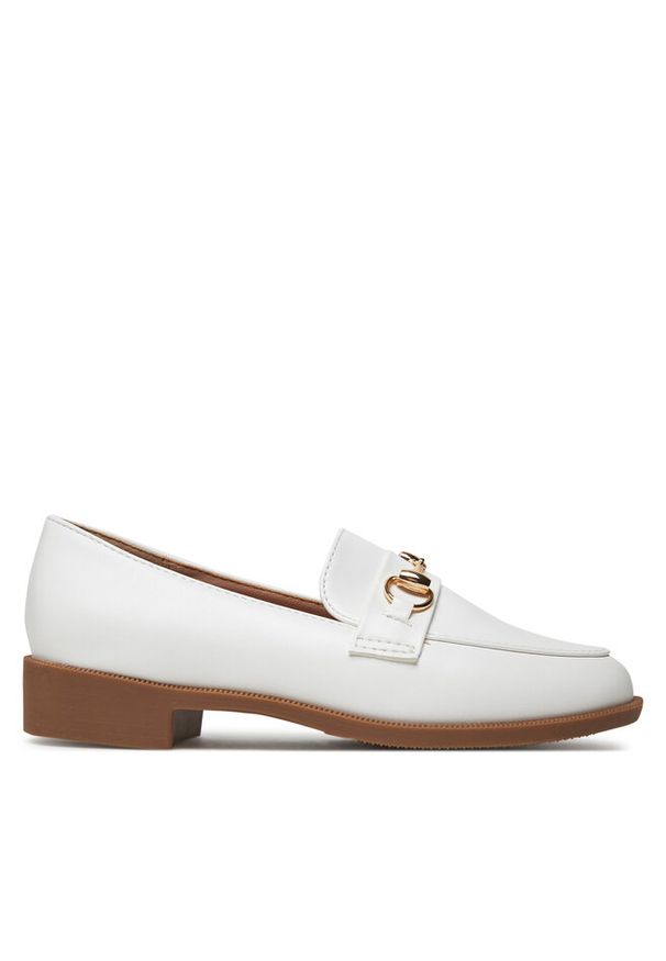 Loafersy DeeZee. Kolor: biały
