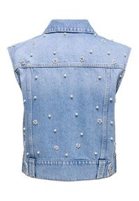 only - ONLY Kamizelka Onur 15366346 Niebieski Regular Fit. Kolor: niebieski. Materiał: bawełna #3