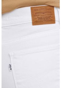 Levi's® - Levi's jeansy 724 damskie high waist. Okazja: na spotkanie biznesowe. Stan: podwyższony. Kolor: biały. Styl: biznesowy #4