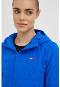 TOMMY HILFIGER - Tommy Hilfiger kurtka damska kolor niebieski przejściowa. Kolor: niebieski #4