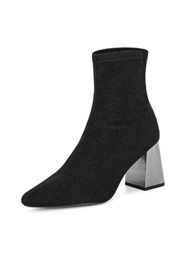 DeeZee Botki 5758 Czarny. Kolor: czarny. Materiał: materiał
