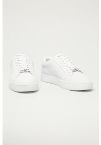 Calvin Klein Jeans - Buty skórzane. Nosek buta: okrągły. Zapięcie: sznurówki. Kolor: biały. Materiał: skóra. Szerokość cholewki: normalna #4