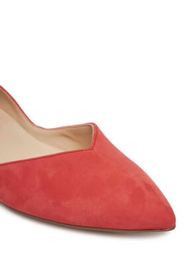 HÖGL Baleriny Basic 9-100012 Koralowy. Kolor: pomarańczowy. Materiał: zamsz, skóra