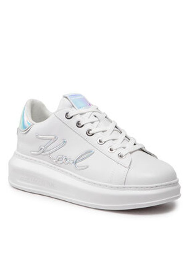 Karl Lagerfeld - KARL LAGERFELD Sneakersy KL62510A Biały. Kolor: biały. Materiał: skóra