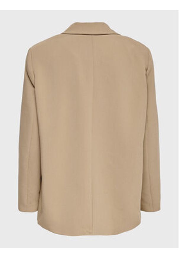 only - ONLY Marynarka Milian 15264609 Beżowy Regular Fit. Kolor: beżowy. Materiał: syntetyk