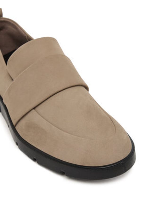 ecco - ECCO Półbuty Bella 28230302674 Beżowy. Kolor: beżowy. Materiał: skóra, nubuk