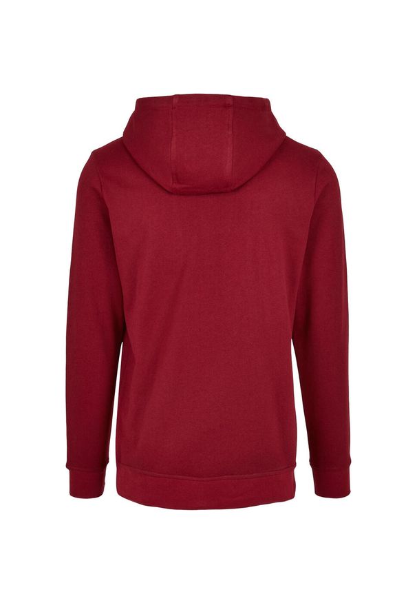 BUILD YOUR BRAND - Bluza Z Kapturem Unisex Dla Dorosłych. Typ kołnierza: kaptur. Kolor: czerwony, wielokolorowy, brązowy