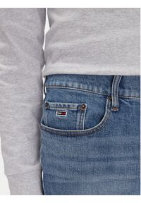 Tommy Jeans Szorty jeansowe Isaac DM0DM20952 Niebieski Relaxed Fit. Kolor: niebieski. Materiał: bawełna