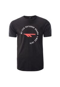 Hi-tec - T-shirt Męski Olen. Kolor: czarny. Sport: turystyka piesza #1