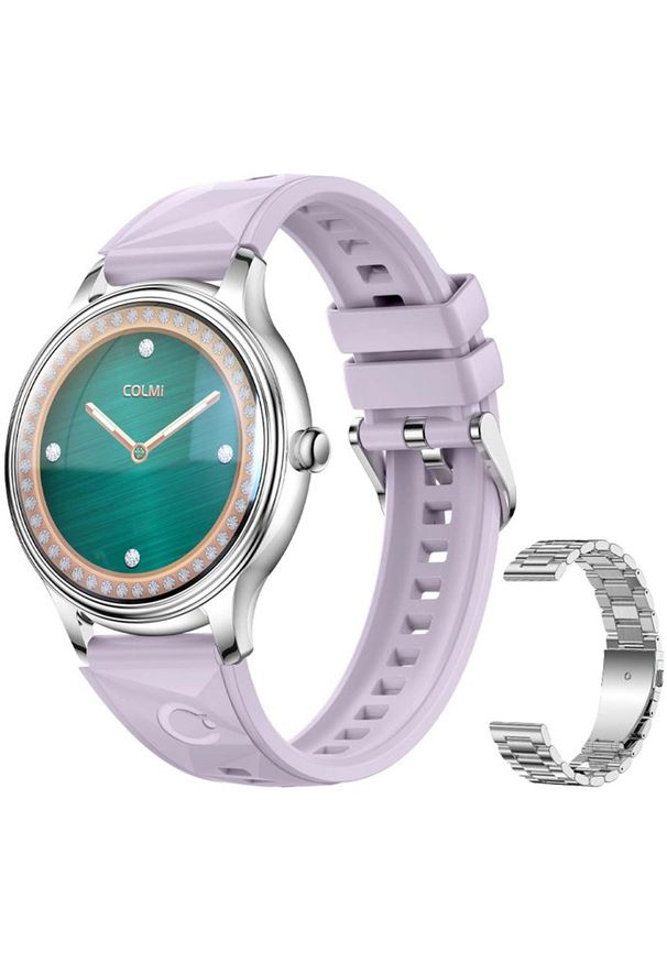Smartwatch Colmi L28 Fioletowy (L28 Silver-purple). Rodzaj zegarka: smartwatch. Kolor: fioletowy