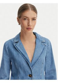 Marella Marynarka Teca 2615041021 Niebieski Regular Fit. Kolor: niebieski. Materiał: bawełna #4