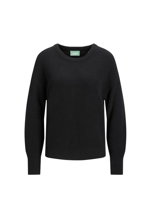 Damski sweter z długim rękawem JJXX mila twist. Kolor: czarny. Materiał: polar. Długość rękawa: długi rękaw. Długość: długie. Sezon: zima