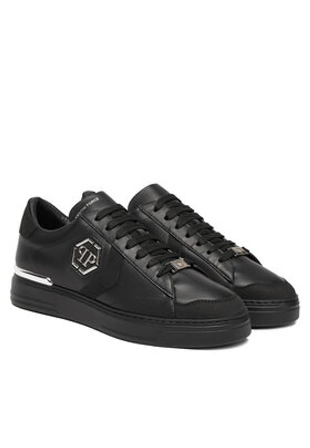 Philipp Plein - PHILIPP PLEIN Sneakersy Arrow Force FAES USC0818 PLE075N Czarny. Kolor: czarny. Materiał: skóra