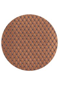 Krawat Męski - Angelo di Monti - Brązowy z Drobnym Wzorem. Kolor: brązowy, beżowy, wielokolorowy. Materiał: tkanina. Styl: elegancki, wizytowy #5