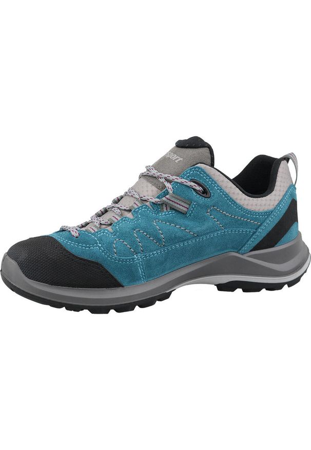 Buty trekkingowe męskie, Grisport Scarpe. Kolor: niebieski. Materiał: skóra, zamsz. Sport: turystyka piesza