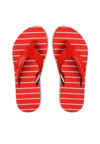 TOMMY HILFIGER - Tommy Hilfiger Japonki Essential Rope Sandal FW0FW07142 Czerwony. Kolor: czerwony. Materiał: materiał
