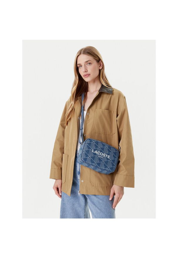 Torebka Lacoste. Kolor: niebieski