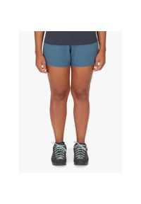 Spodenki turystyczne damskie Rab Momentum Shorts. Kolor: niebieski